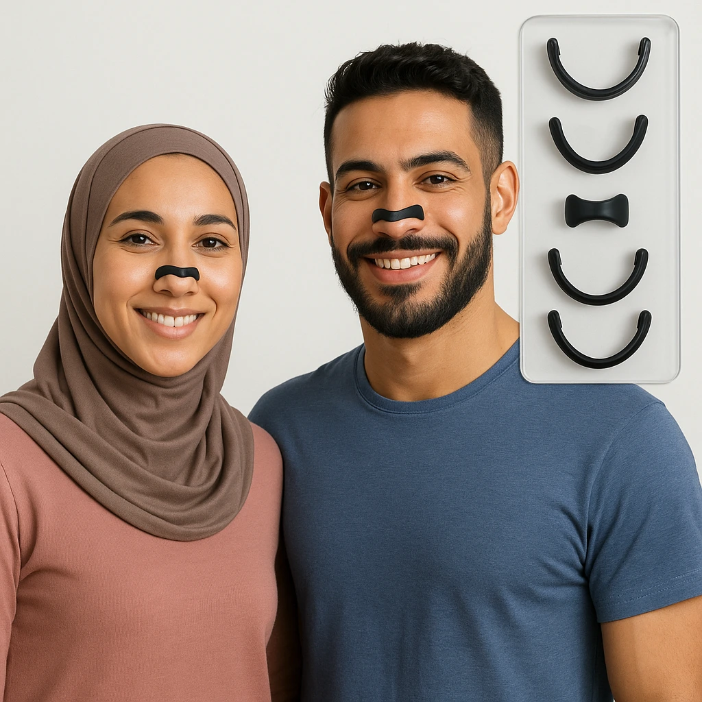 شريط الأنف المغناطيسي لراحة التنفس فالنوم