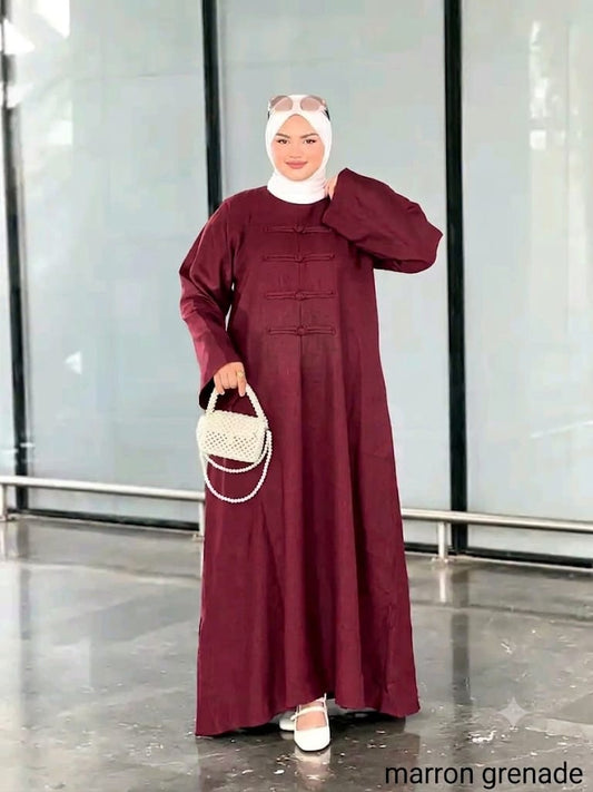 عباية الأندلس – ألوان ترابية، مقاسات M-XXL